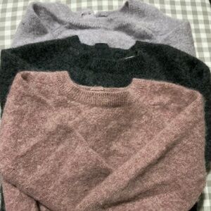 Lot of Three Cashmere Baby Sweaters 4-6 months